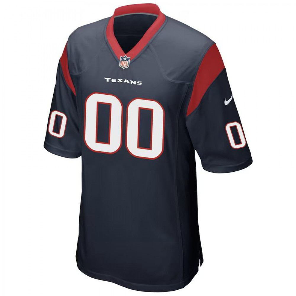 Houston Texans Nike Youth Custom Team Color Game Jersey - Navy-GridironStore